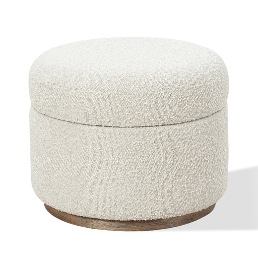 Modus Off-White Upholstered Storage Ottoman in Ricotta BoucleImage 1