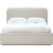 Modus Furniture Off White Upholstered Platform Bed in Ricotta Boucle (2026)  MQMYQ  Image 5
