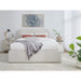 Modus Furniture Off White Upholstered Platform Bed in Ricotta Boucle  MQMYH  Image 1