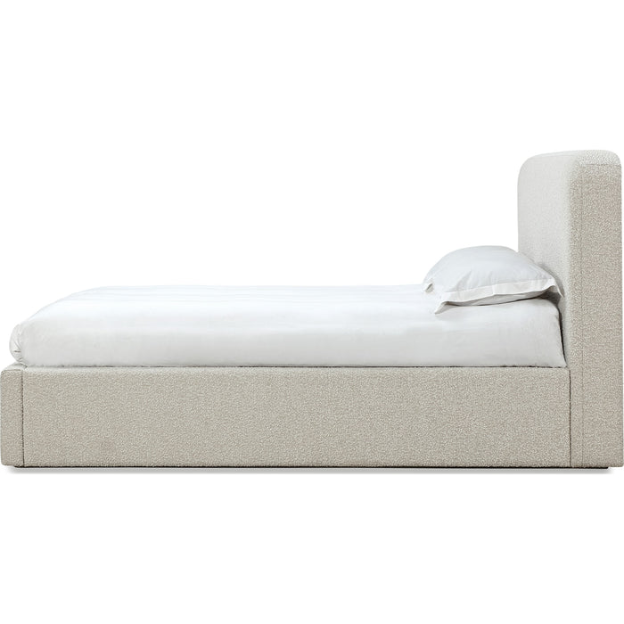 Modus Furniture Off White Upholstered Platform Bed in Ricotta Boucle  MQMYH  Image 6
