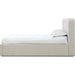Modus Furniture Off White Upholstered Platform Bed in Ricotta Boucle  MQMYH  Image 6