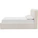 Modus Furniture Off White Upholstered Platform Bed in Whipped Honey Linen (2026)  MQ1LQ  Image 2
