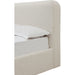 Modus Furniture Off White Upholstered Platform Bed in Whipped Honey Linen (2026)  MQ1LQ  Image 3