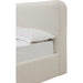 Modus Furniture Off White Upholstered Platform Bed in Whipped Honey Linen (2026)  MQ1LQ  Image 3