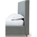 Modus Furniture Olivia Upholstered Headboard in Pewter  KKJPH BH Image 1