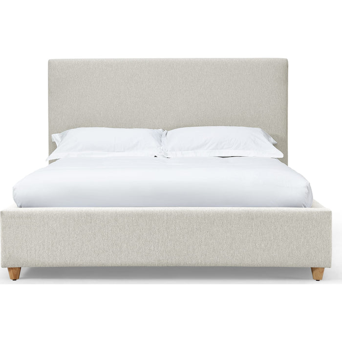 Modus Furniture Olivia Upholstered Platform Bed in Ivory  KKJMH  Image 2
