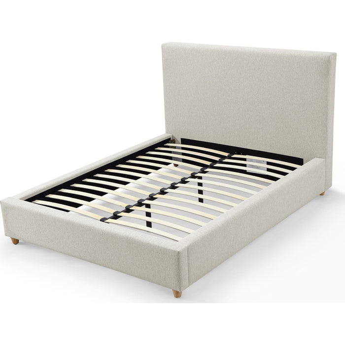 Modus Furniture Olivia Upholstered Platform Bed in Ivory  KKJMH  Image 4