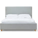 Modus Furniture Olivia Upholstered Platform Bed in Linen  KKJNH  Image 2