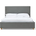 Modus Furniture Olivia Upholstered Platform Bed in Pewter (2026)  KKJPJ  Image 1