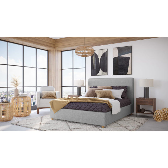 Modus Furniture Olivia Upholstered Platform Bed in Pewter (2026)  KKJPJ  Image 4