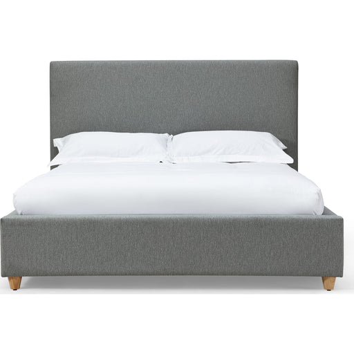 Modus Furniture Olivia Upholstered Platform Bed in Pewter  KKJPH  Image 1