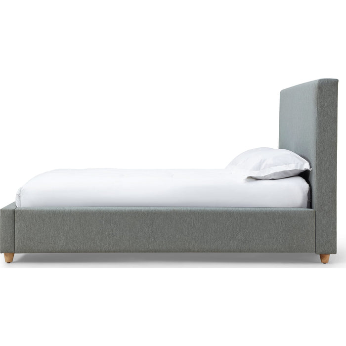Modus Furniture Olivia Upholstered Platform Bed in Pewter  KKJPH  Image 3