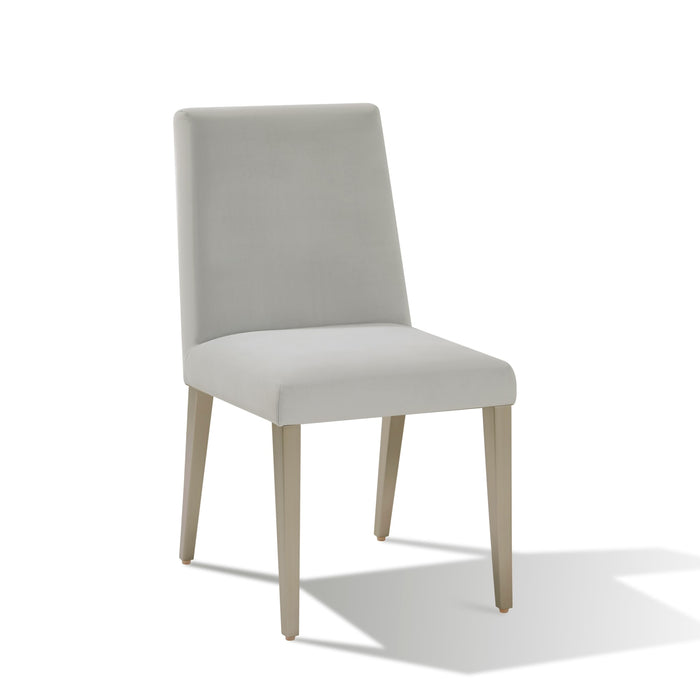 Modus Omnia Dining Chair in Smoke Velvet and Brushed Stainless Steel Image 5
