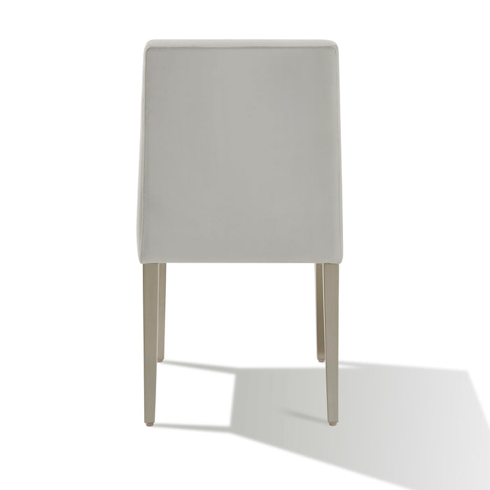 Modus Omnia Dining Chair in Smoke Velvet and Brushed Stainless Steel Image 8