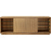 Modus Furniture One Coastal Modern 74 inch TV Console in Bisque 655450404696 JVLH262 Image 1