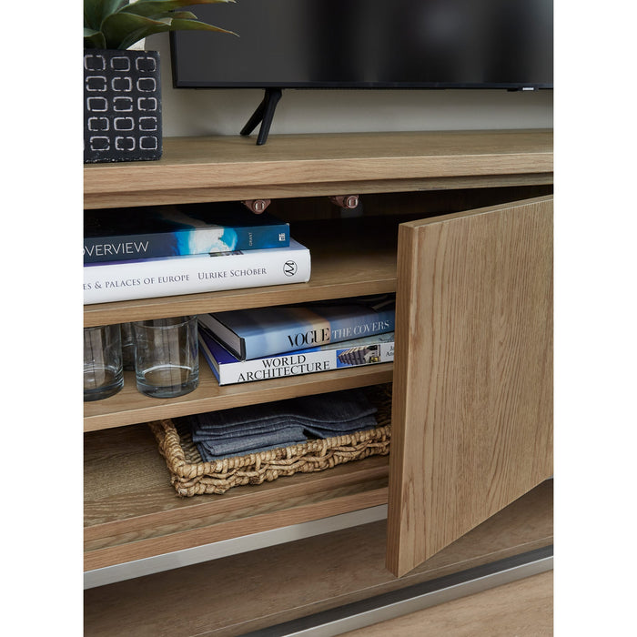 Modus Furniture One Coastal Modern 74 inch TV Console in Bisque 655450404696 JVLH262 Image 4