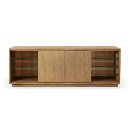 Modus One Coastal Modern 74 inch TV Console in Bisque Main Image