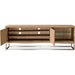 Modus Furniture One Coastal Modern 74 inch TV Console in Brushed Stainless Steel and Bisque 655450404719 JVLH263 Image 3