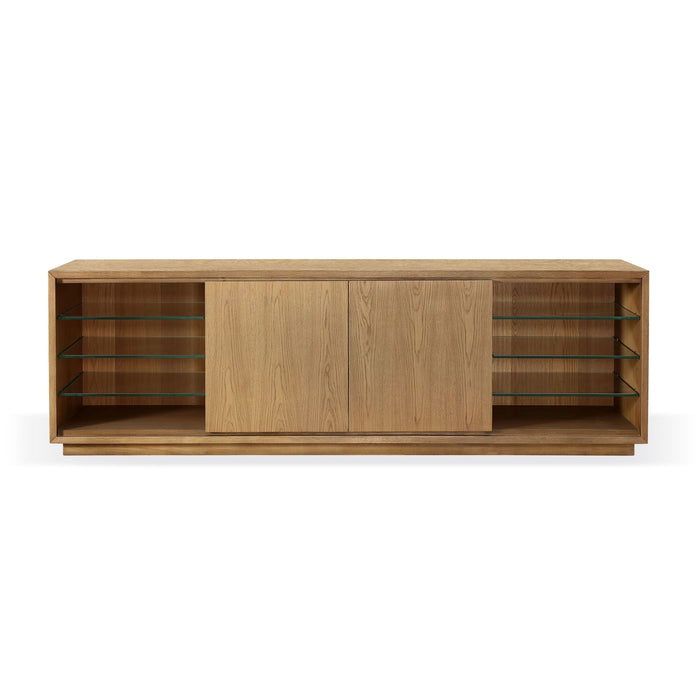 Modus One Coastal Modern 84 inch TV Console in Bisque Main Image