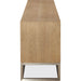 Modus Furniture One Coastal Modern 84 inch TV Console in Brushed Stainless Steel and Bisque 655450404726 JVLH263L Image 4