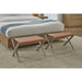 Modus Furniture One Coastal Modern Director s Stool in Stainless Steel and Leather 655450404313 JVHH88B Image 1