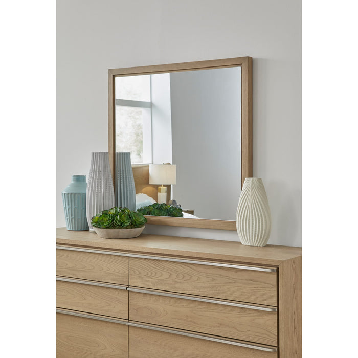 Modus Furniture One Coastal Modern Dresser Mirror in Bisque 655450404818 JVLH83 Main Image