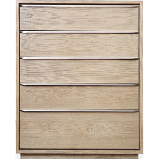 Modus Furniture One Coastal Modern Five Drawer Chest in Bisque 655450404825 JVLH84 Image 1