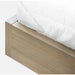 Modus One Coastal Modern Live Edge Wall Bed with Floating Nightstands in Bisque Image 3