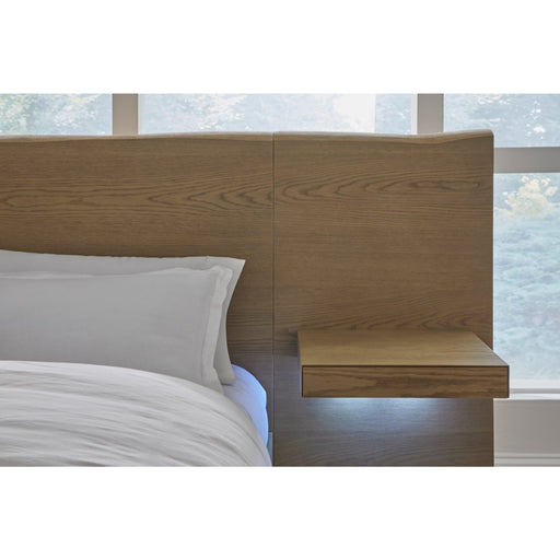Modus Furniture One Coastal Modern Live Edge Wall Bed with Floating Nightstands in Bisque  JVLHJ  Image 1