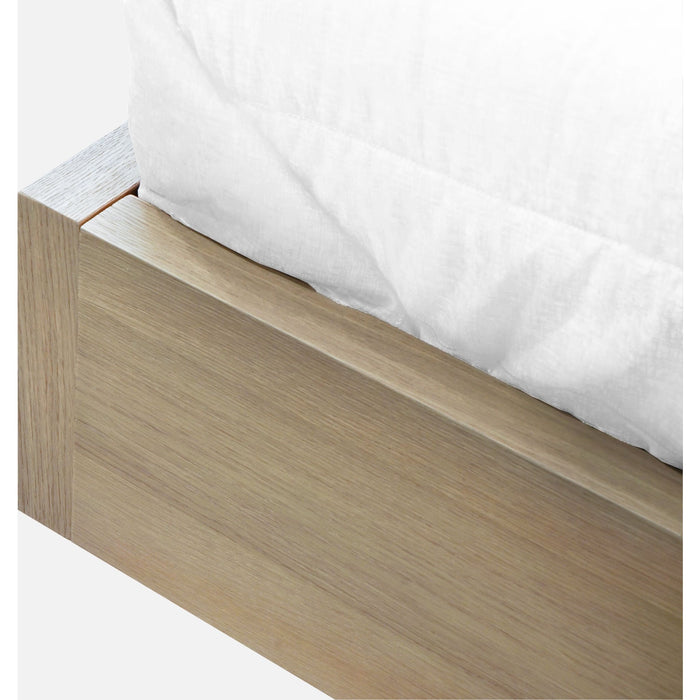 Modus Furniture One Coastal Modern Live Edge Wall Bed with Floating Nightstands in Bisque  JVLHJ  Image 6