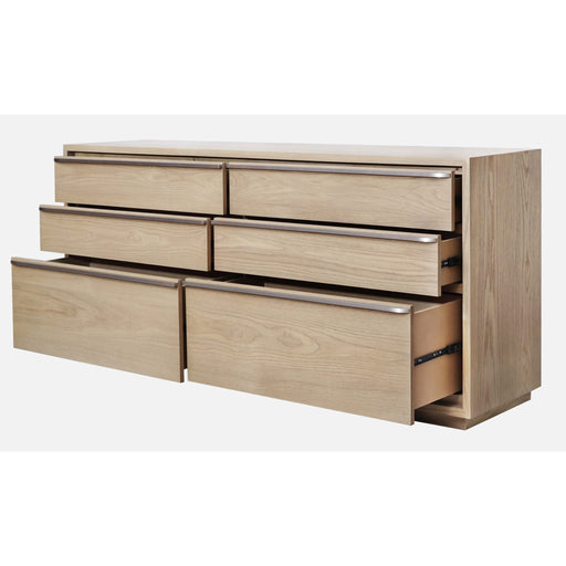 Modus One Coastal Modern Six Drawer Dresser in Bisque Image 1