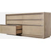 Modus Furniture One Coastal Modern Six Drawer Dresser in Bisque 655450404801 JVLH82 Image 3