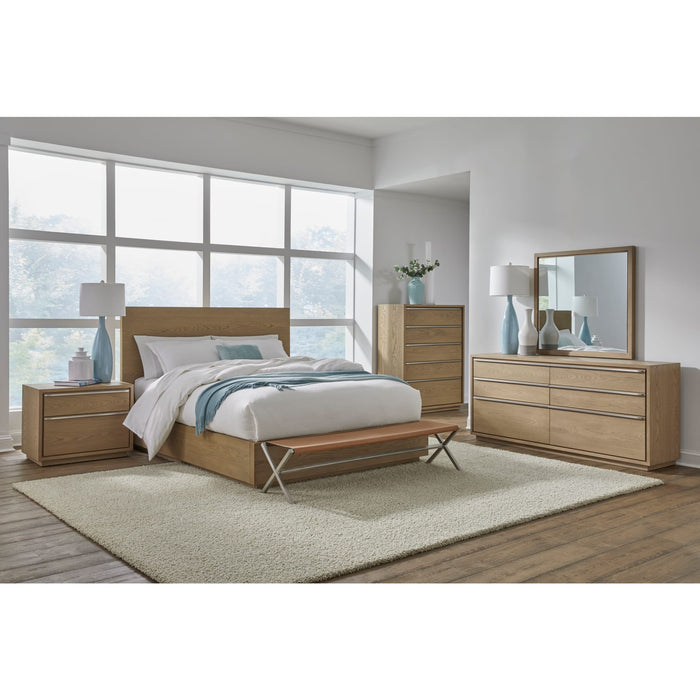 Modus Furniture One Coastal Modern Six Drawer Dresser in Bisque 655450404801 JVLH82 Image 9