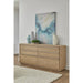 Modus Furniture One Coastal Modern Six Drawer Dresser in Bisque 655450404801 JVLH82 Main Image