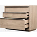 Modus Furniture One Coastal Modern Three Drawer USB charging Nightstand in Bisque 655450404795 JVLH81B Image 4
