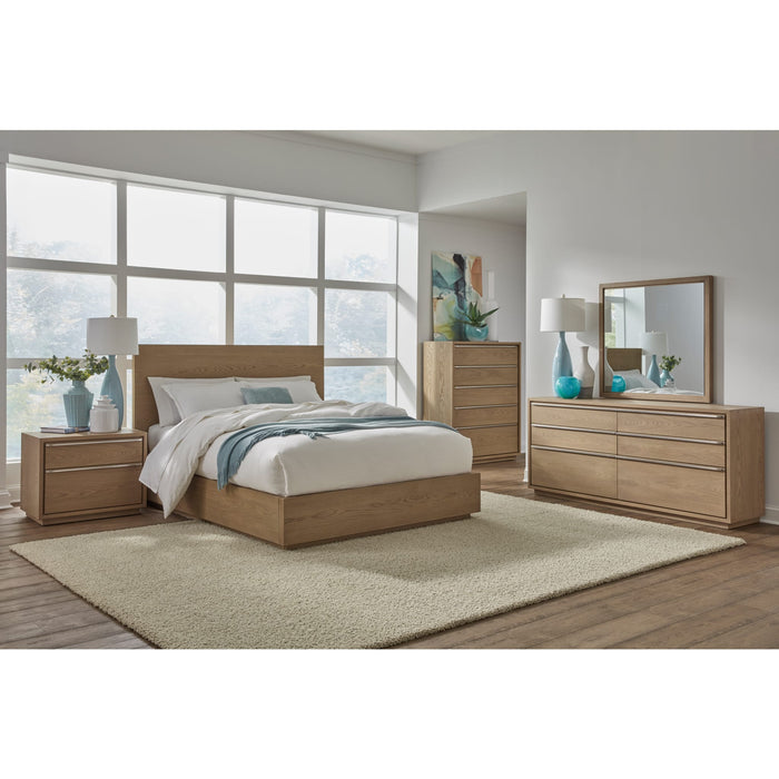 Modus Furniture One Coastal Modern Two Drawer USB Charging Nightstand in Bisque 655450404788 JVLH81 Image 9