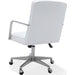 Modus Furniture One Metal Frame Home Office Chair in Brushed Stainless Steel and White Leather 655450404290 JVA417 Image 3