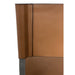 Modus One Modern Coastal Director's Dining Arm Chair in Cognac and Brushed Stainless Steel Image 1