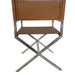 Modus Furniture One Modern Coastal Director s Dining Arm Chair in Cognac and Brushed Stainless Steel 655450404320 JVHH63 Image 2