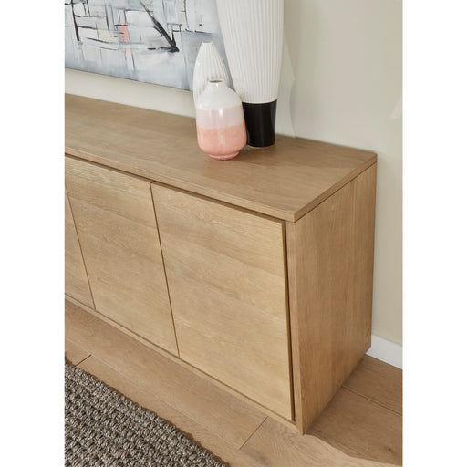 Modus Furniture One Modern Coastal Four Door Sideboard in White Oak 655450404597 JVLH79G Image 1