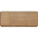 Modus Furniture One Modern Coastal Four Door Sideboard in White Oak 655450404597 JVLH79G Image 2