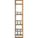 Modus Furniture One Modern Coastal Glass Shelf Bookcase in Solid Wood 655450404658 JVLH19 Image 3