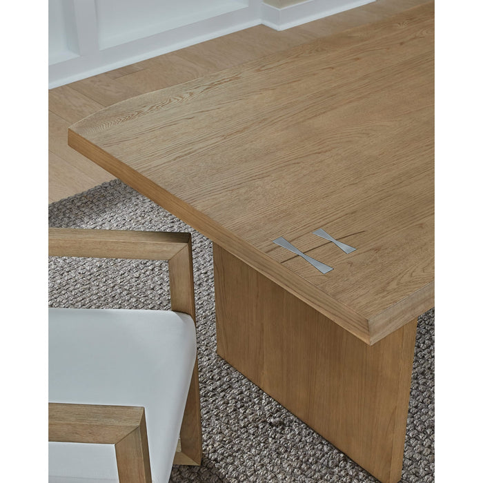 Modus Furniture One Modern Coastal Live Edge Dining Table in White Oak 655450404443 JVLH60 Image 1