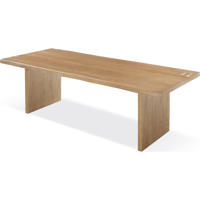 Modus Furniture One Modern Coastal Live Edge Dining Table in White Oak 655450404443 JVLH60 Image 2