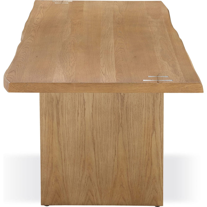 Modus Furniture One Modern Coastal Live Edge Dining Table in White Oak 655450404443 JVLH60 Image 4