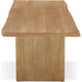 Modus Furniture One Modern Coastal Live Edge Dining Table in White Oak 655450404443 JVLH60 Image 4