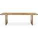 Modus Furniture One Modern Coastal Live Edge Dining Table in White Oak 655450404443 JVLH60 Image 5