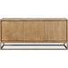 Modus Furniture One Modern Coastal Metal Base Sideboard in White Oak and Brushed Stainless Steel 655450404580 JVLH78G Image 3