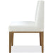 Modus Furniture One Modern Coastal Upholstered Dining Side Chair in White Pearl and Bisque 655450404511 JVLH63 Image 1