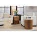 Modus Furniture One Stone Wood Tile End Table in Onyx and Solid Teak 655450405198 JVHS22D Image 2